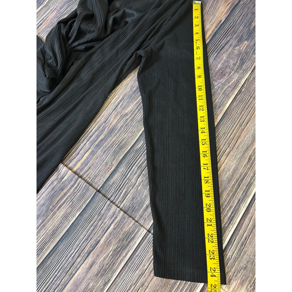 Maurices Cardigan Duster Womens M Black Ribbed Longline Open Front Midi Knit - Picture 8 of 16